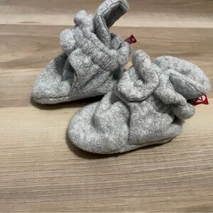 Zutano Gray Kids Moccasins